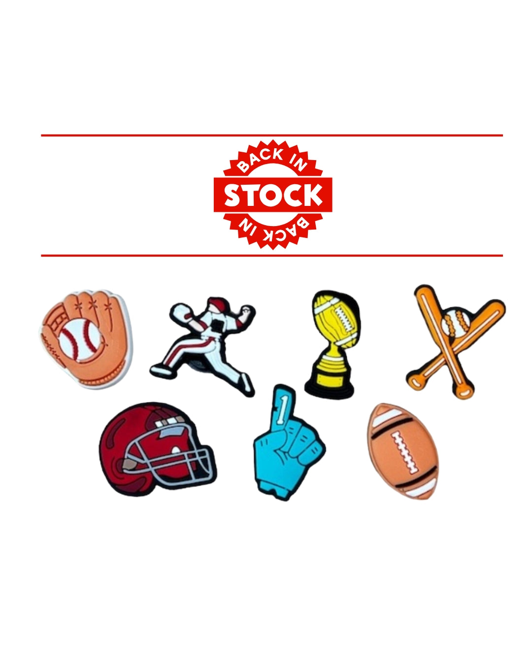 The #1 Fan Charm Set